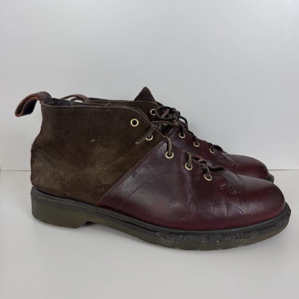 Dr. Doc‎ Martens Church Monkey Boots Men's 13 Brown Leather Suede